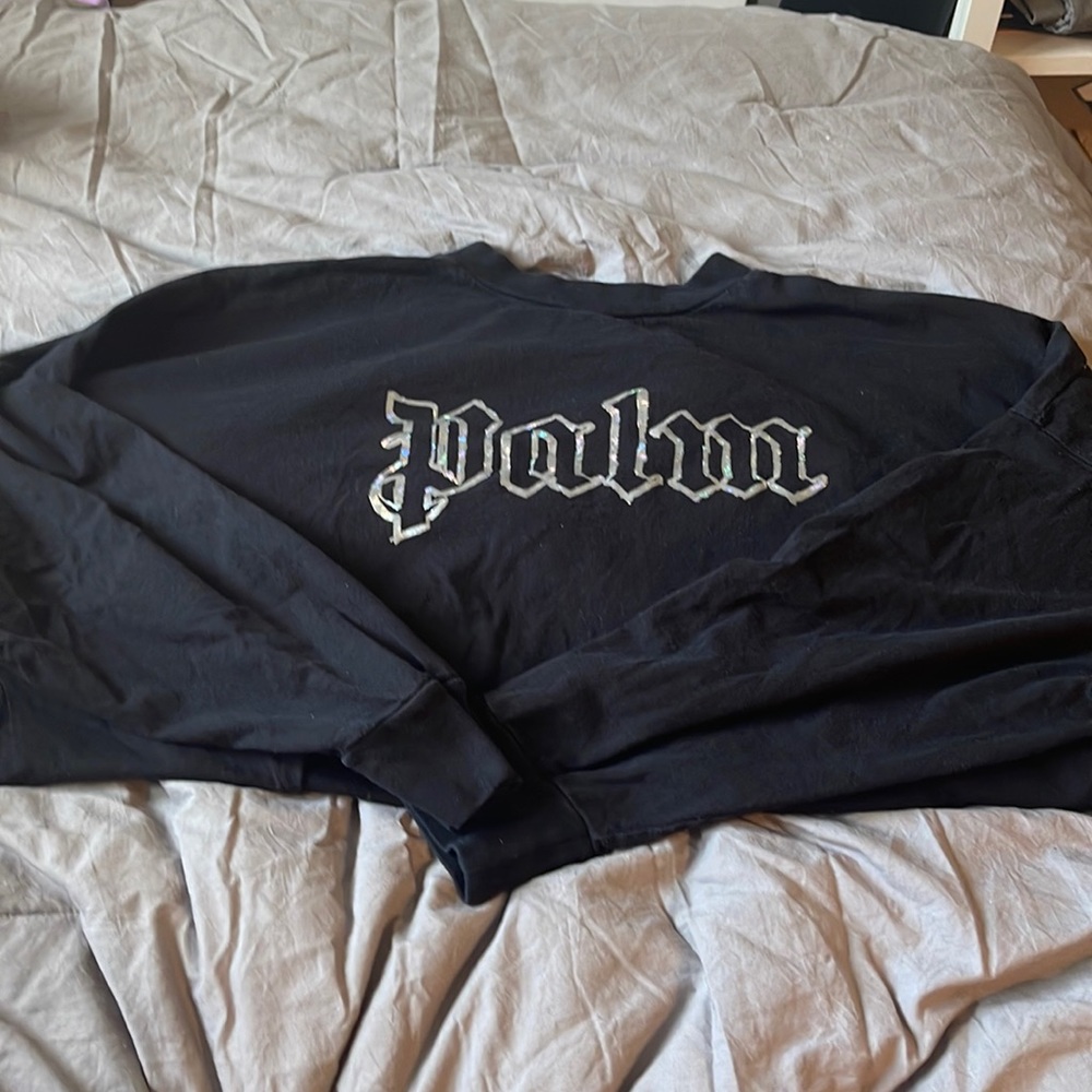 Black long sleeve palm angels tshirt